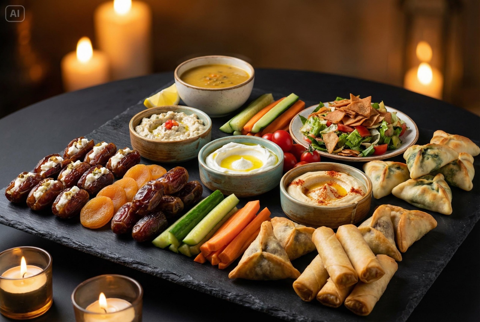 Mezze and starter selection from the Élysée by Ramzin set menu