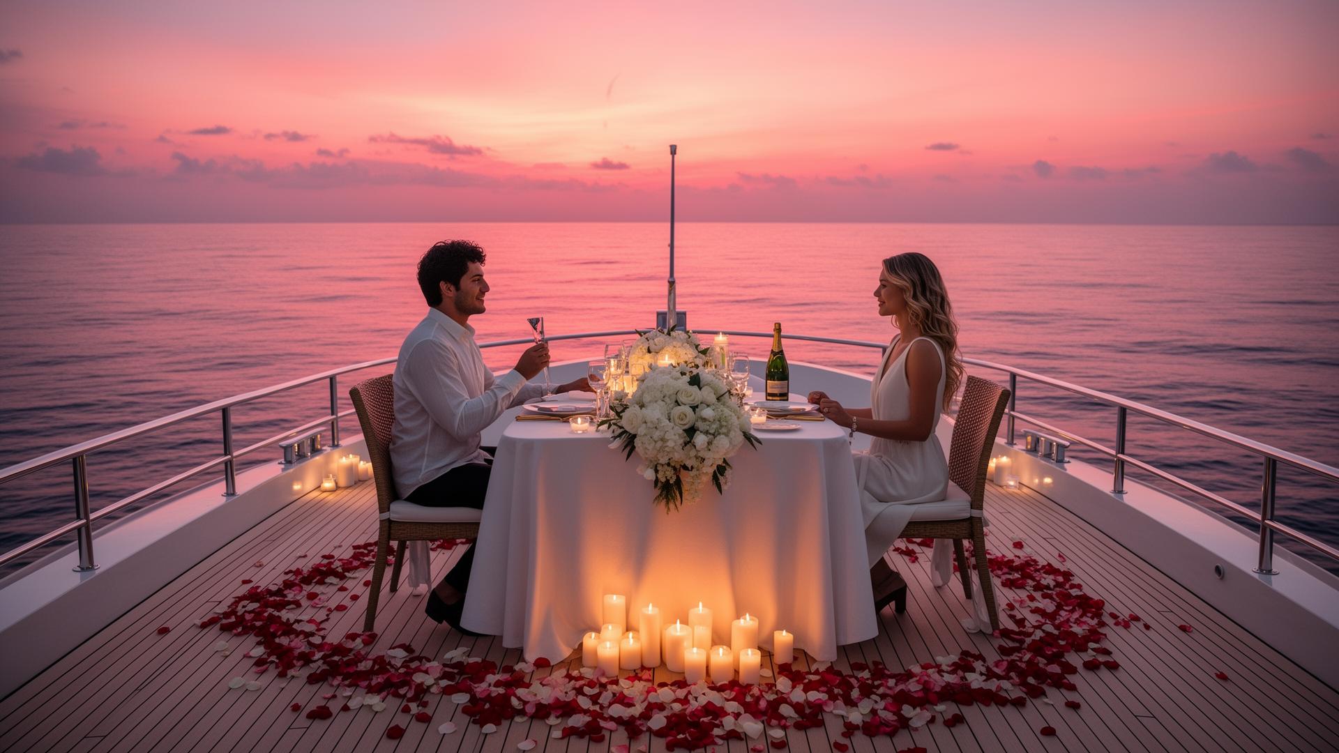Proposals above the Palm — A quieter deck. A warmer sky. A moment you can't rehearse.