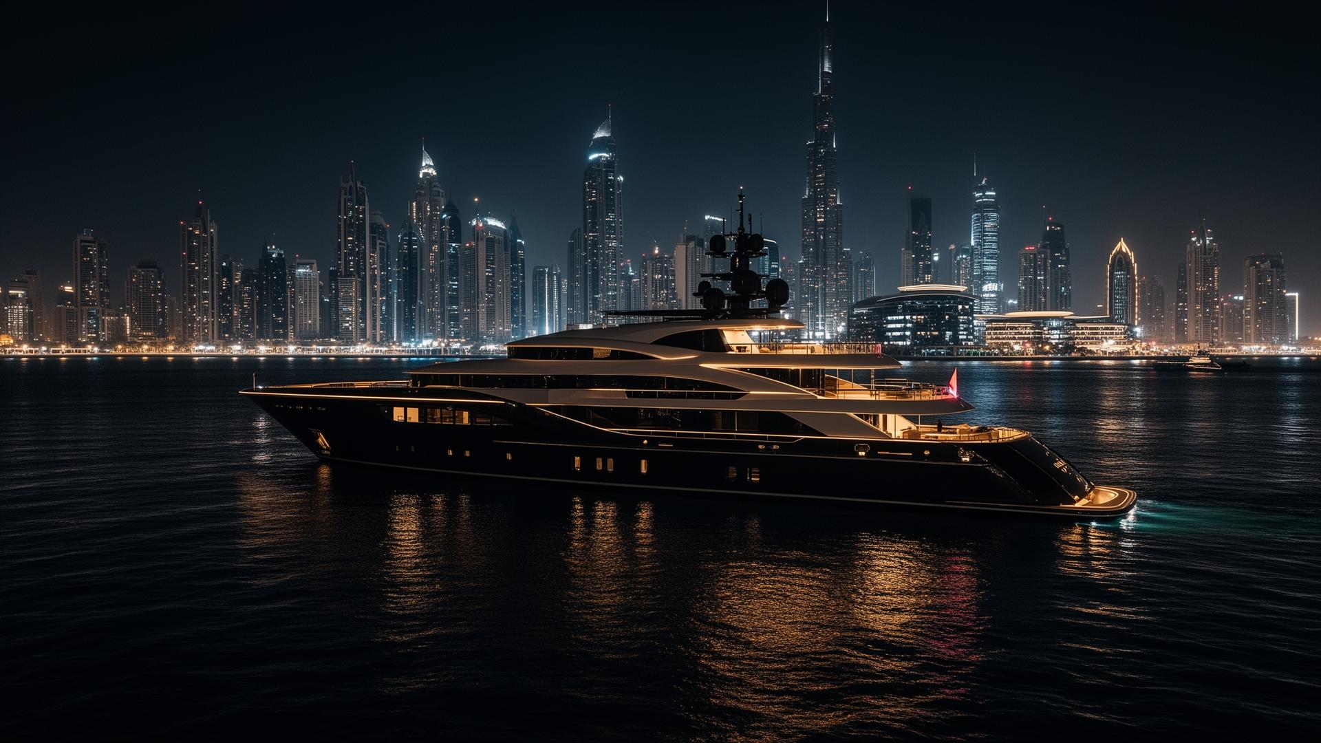Ultra luxury, after dark — When the skyline lights up, you're already aboard.